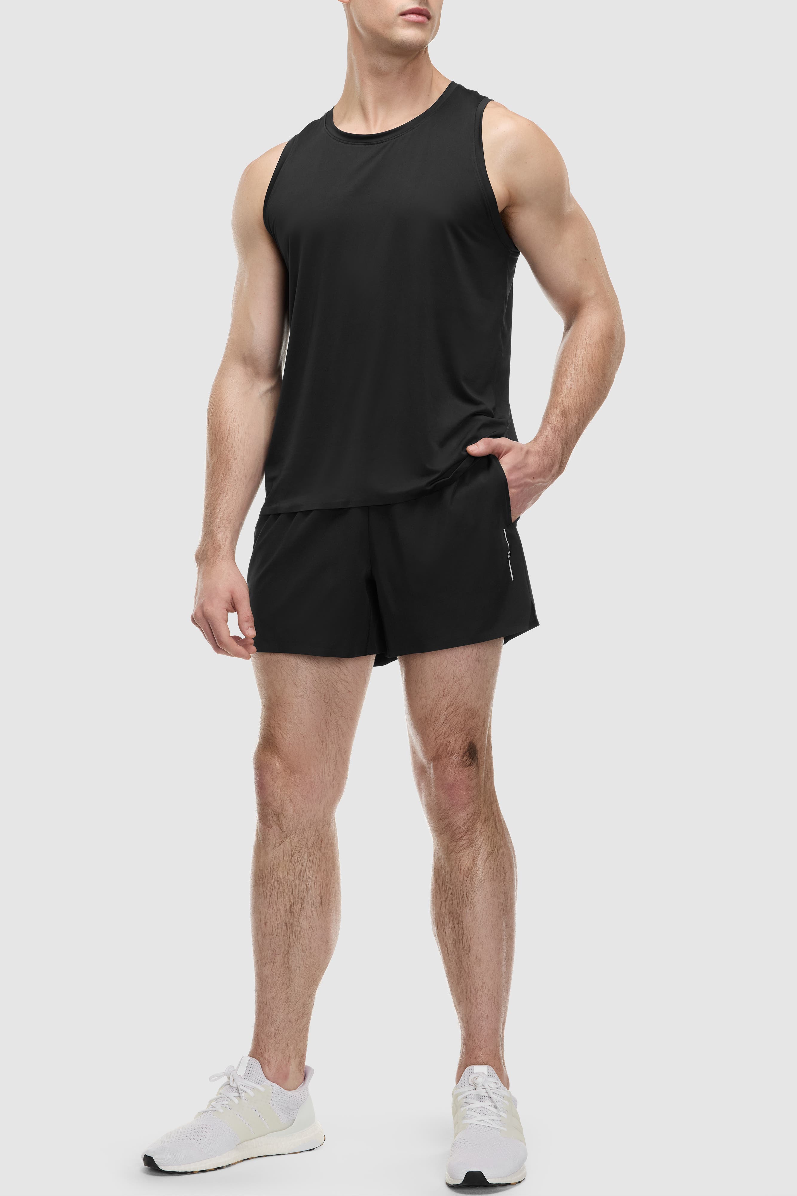 Peloton 5" Lined Bonded Run Short in Jet Black 