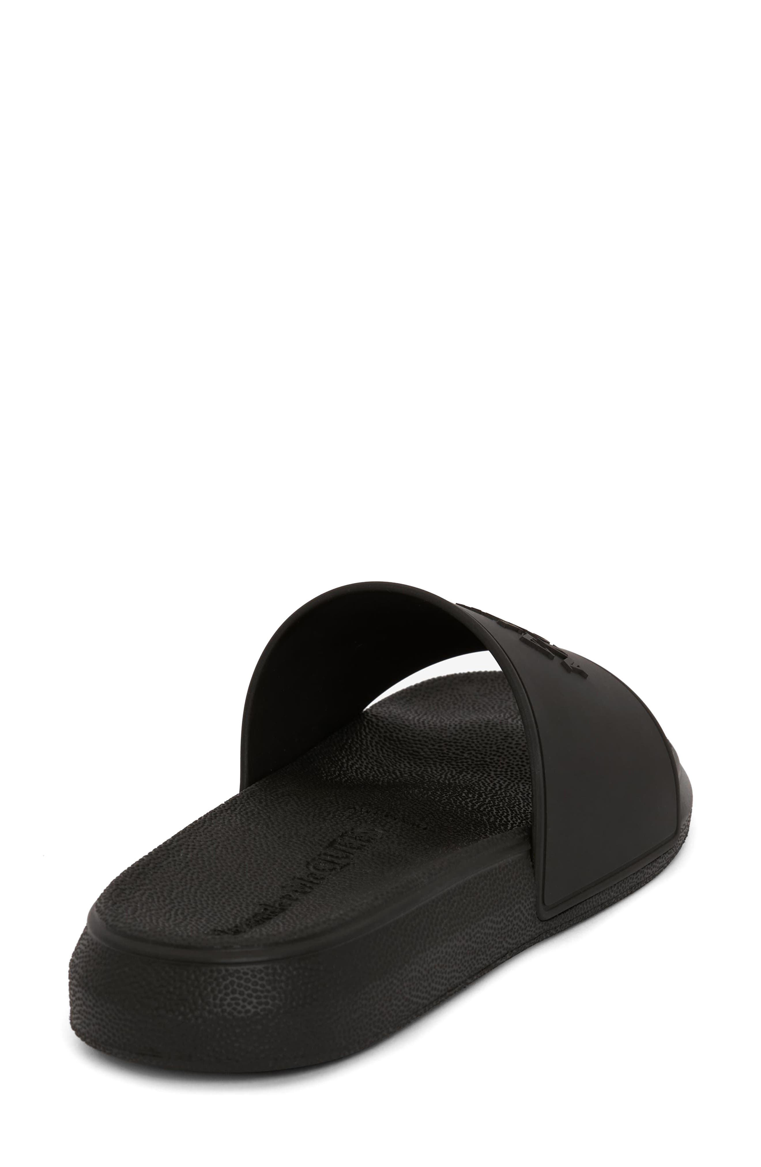 McQueen Alexander McQueen Logo Slide Sandal, Alternate, color, 