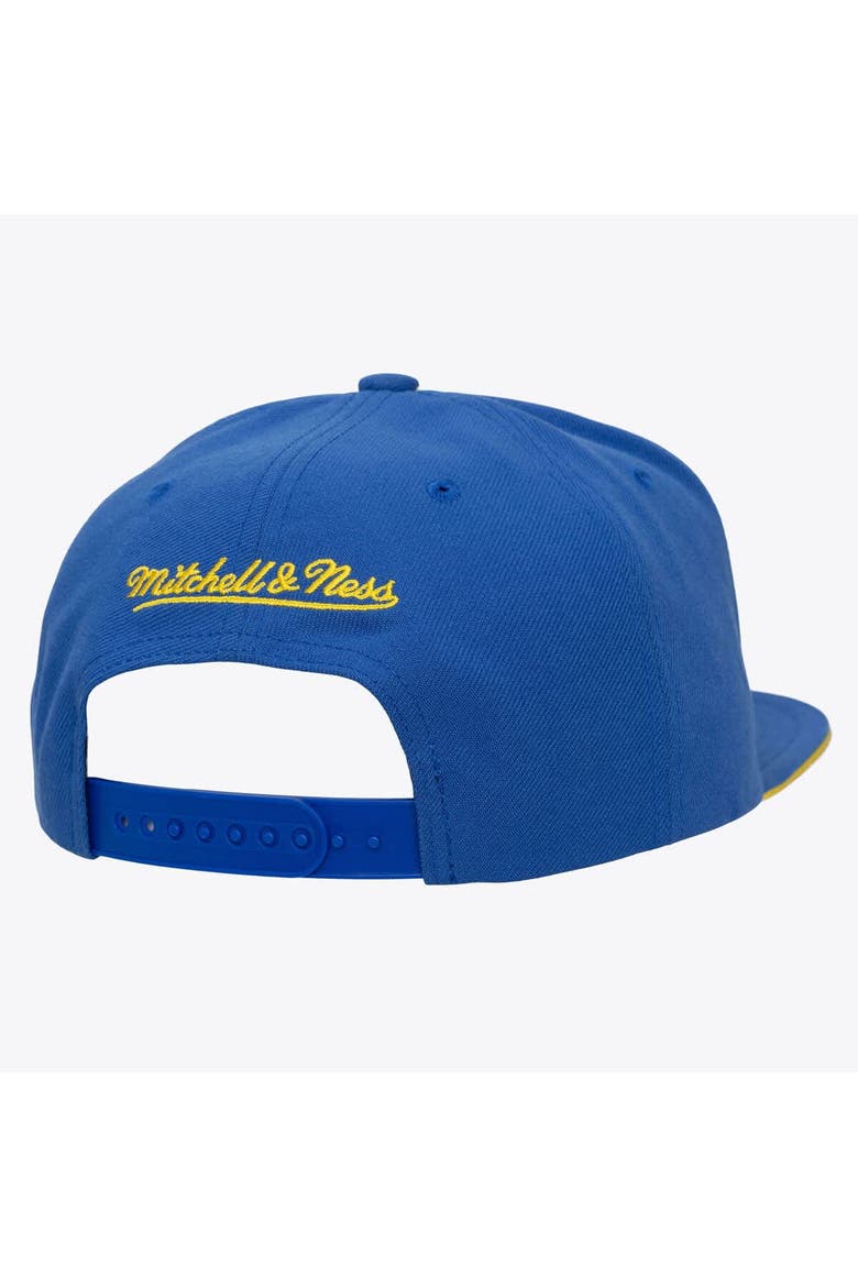 Men's Mitchell & Ness Gold/Royal Golden State Warriors Color Pop Snapback Hat, Alternate, color, Gold
