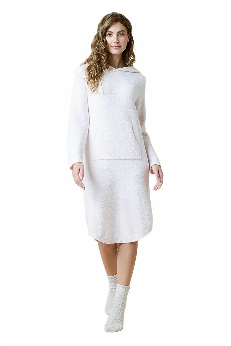 Heather Marshmallow Hooded Lounger, Alternate, color, Heather Blush Pink