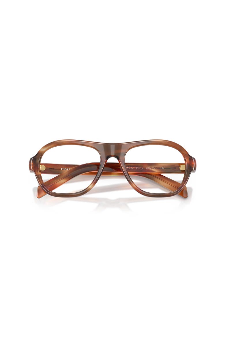 54mm Rectangle optical glasses, Alternate, color, Brown