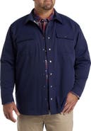 True Nation by DXL Big & Tall Flannel-Lined Shirt Jacket