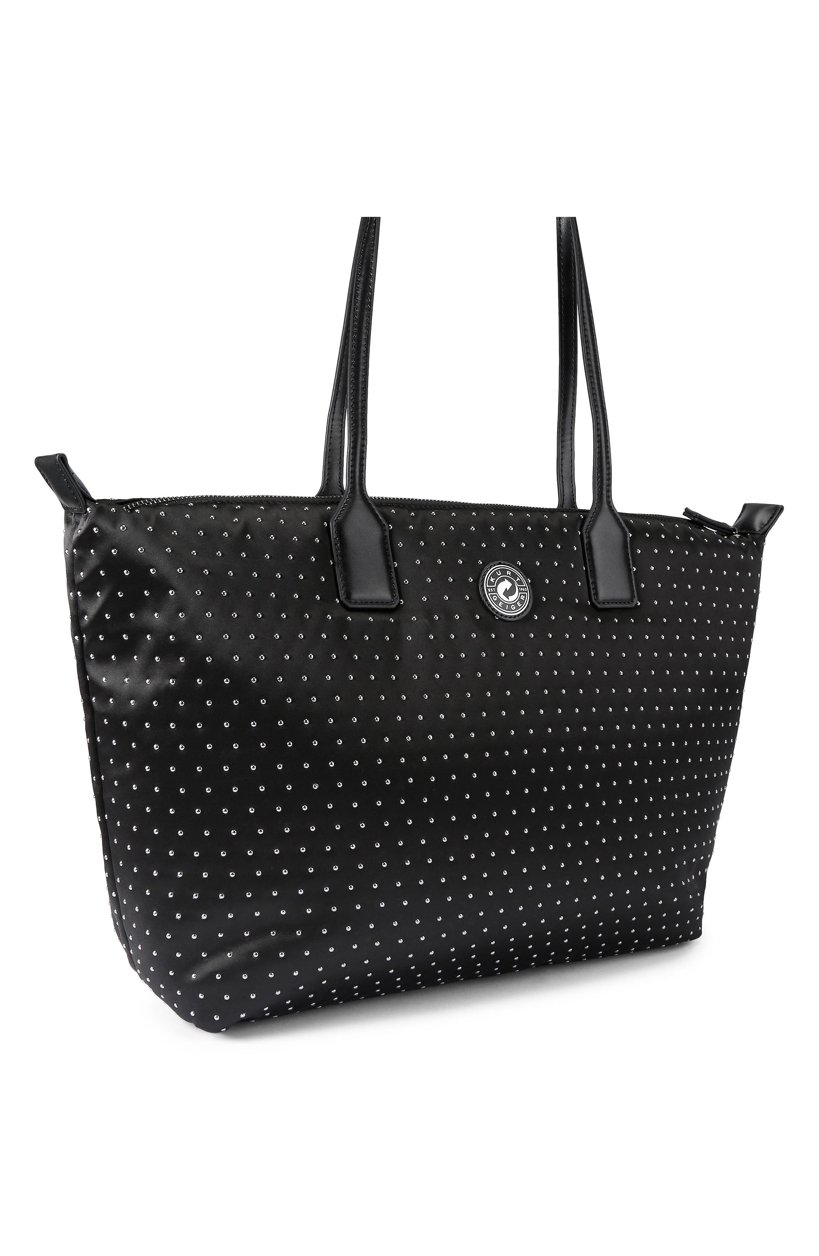 Kurt Geiger London Large Drench Studded Shopper, Alternate, color, Black