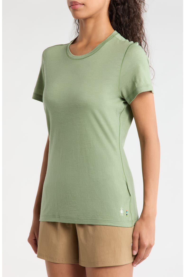 Ultralite Short Sleeve Merino Wool Blend T-Shirt, Alternate, color, GREEN TEA