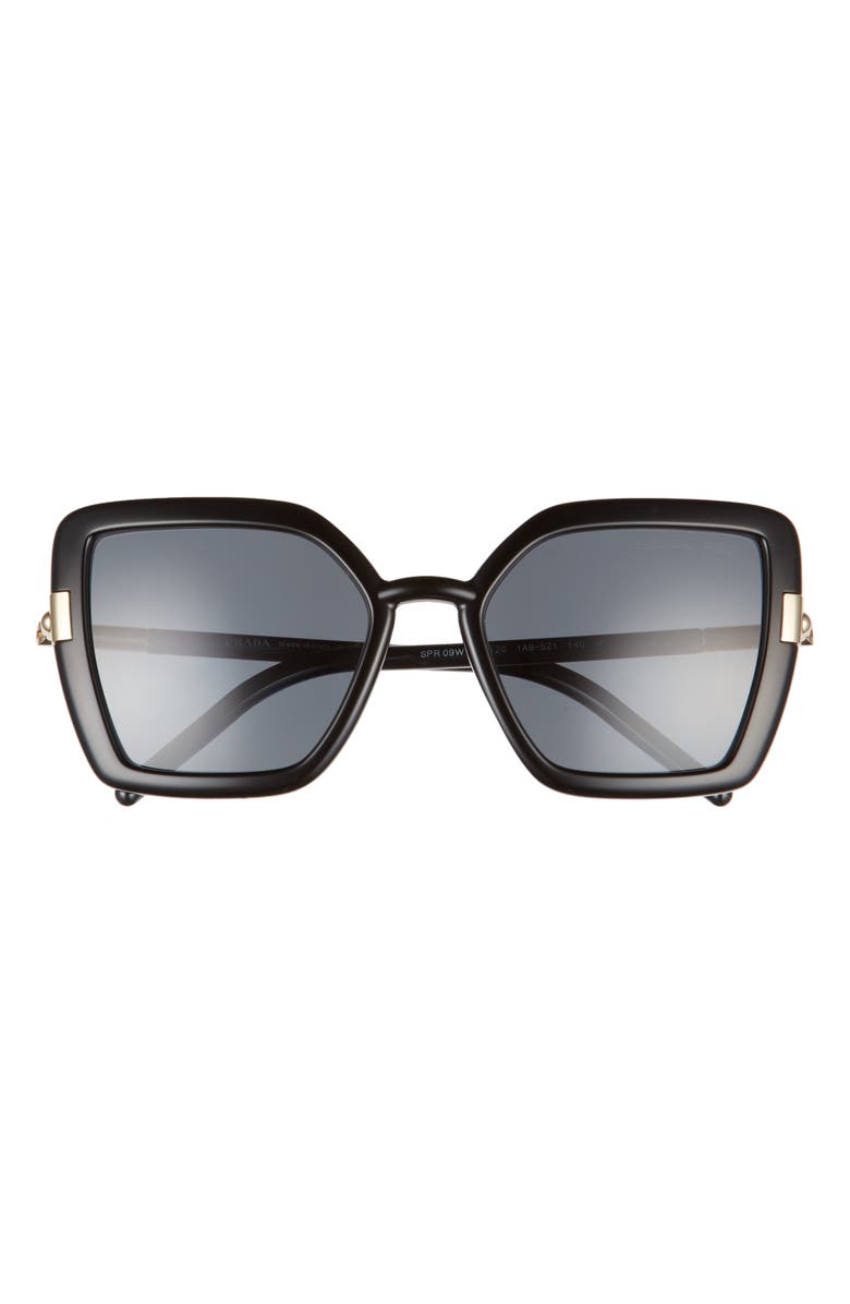 Prada 54mm Polarized Butterfly Sunglasses, Main, color, 
