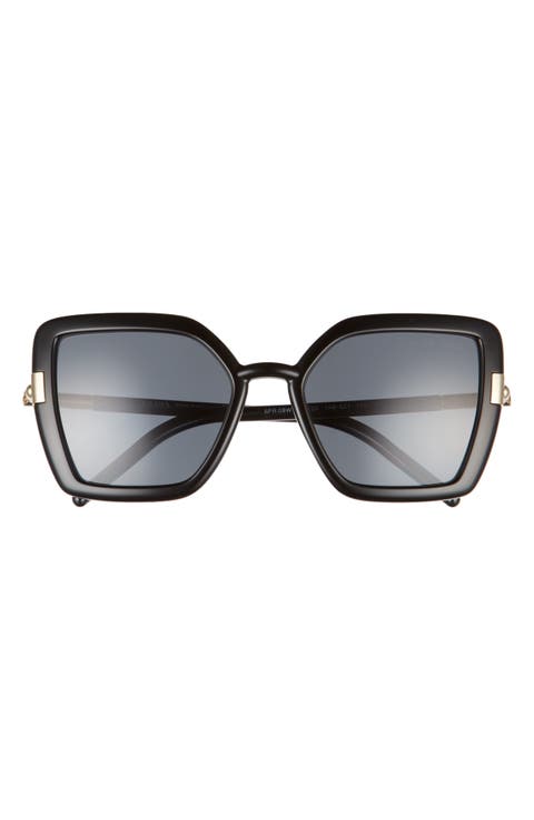54mm Polarized Butterfly Sunglasses