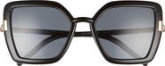 Prada 54mm Polarized Butterfly Sunglasses