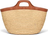 LSPACE Cruz Raffia & Leather Tote