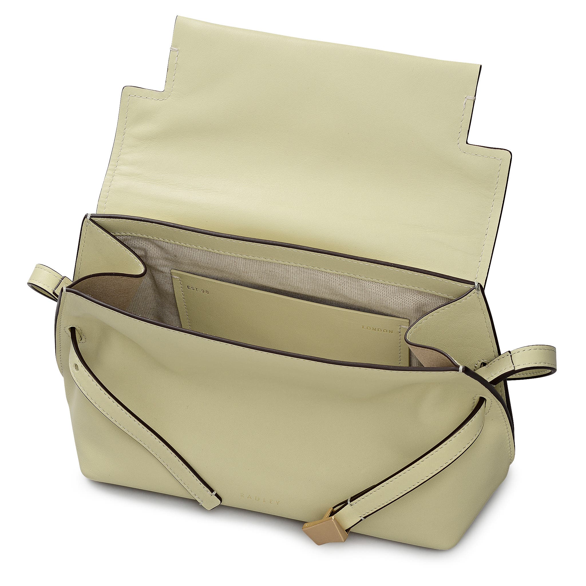 The Christina Small Flapover Crossbody Bag, Alternate, color, Lemongrass