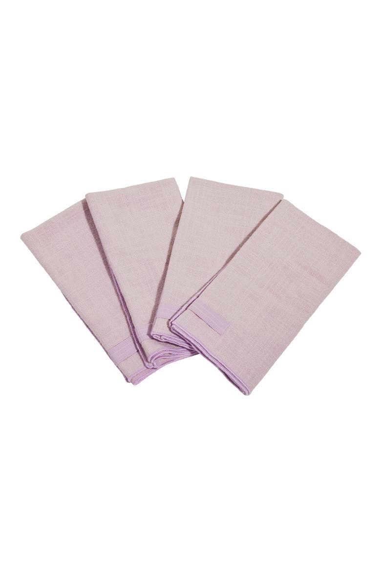 Set of 4 Loop Napkins, Main, color, LAVENDER