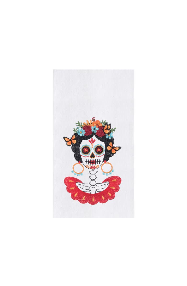 C&F Home La Catrina Towel, Main, color, White
