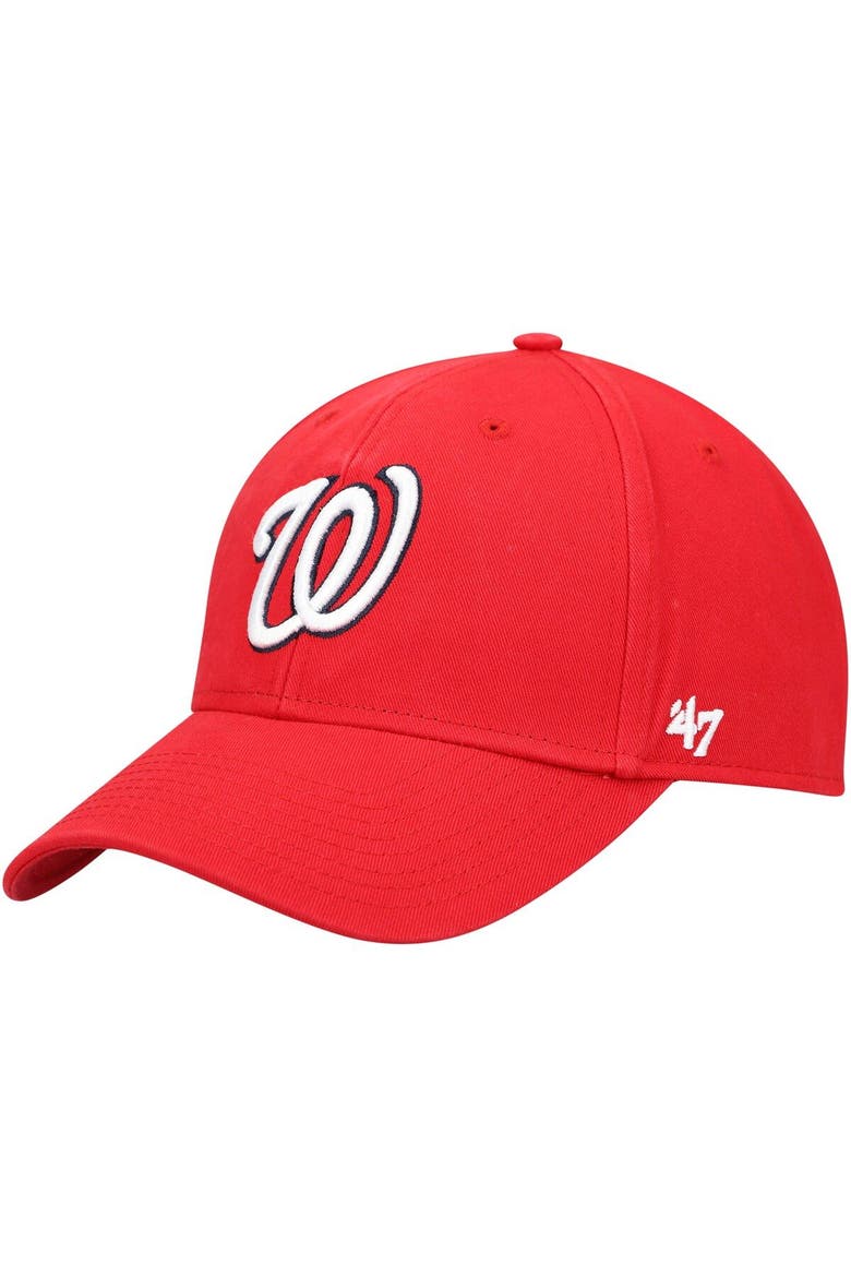 Men's '47 Red Washington Nationals Legend MVP Adjustable Hat, Main, color, Red