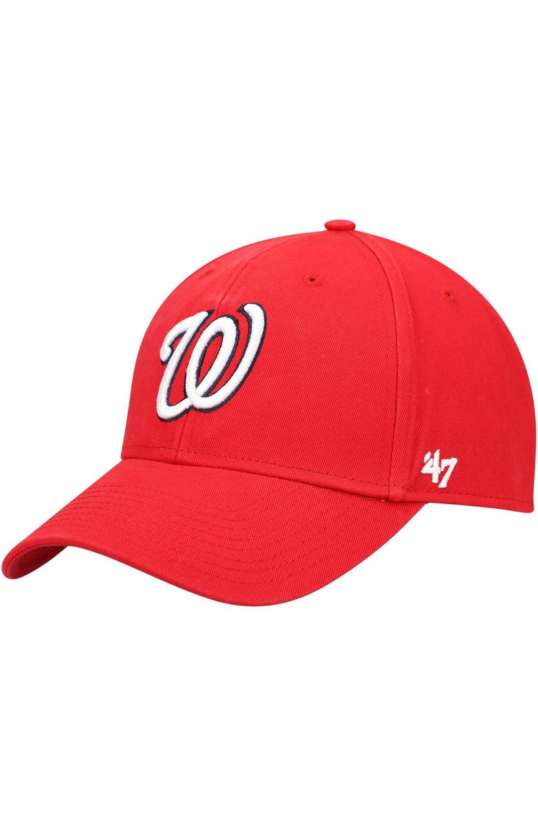 '47 Men's '47 Red Washington Nationals Legend MVP Adjustable Hat, Main, color, Red