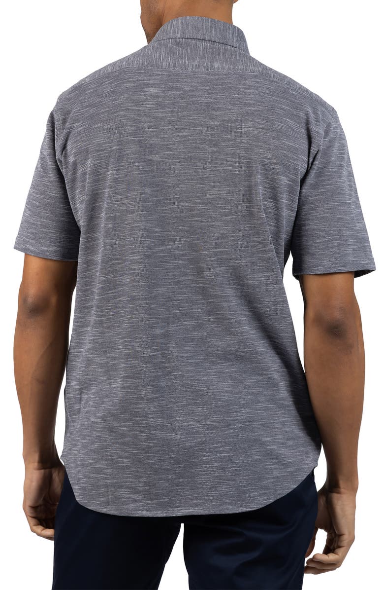 TailorByrd Slub Pique Button-Up Shirt, Alternate, color, Pebble Grey