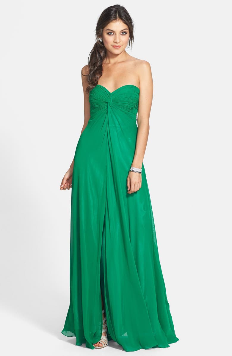 Faviana Sweetheart Chiffon Gown, Main, color,