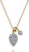 Gabriel & Co. Bujukan Double Diamond Pendant Necklace