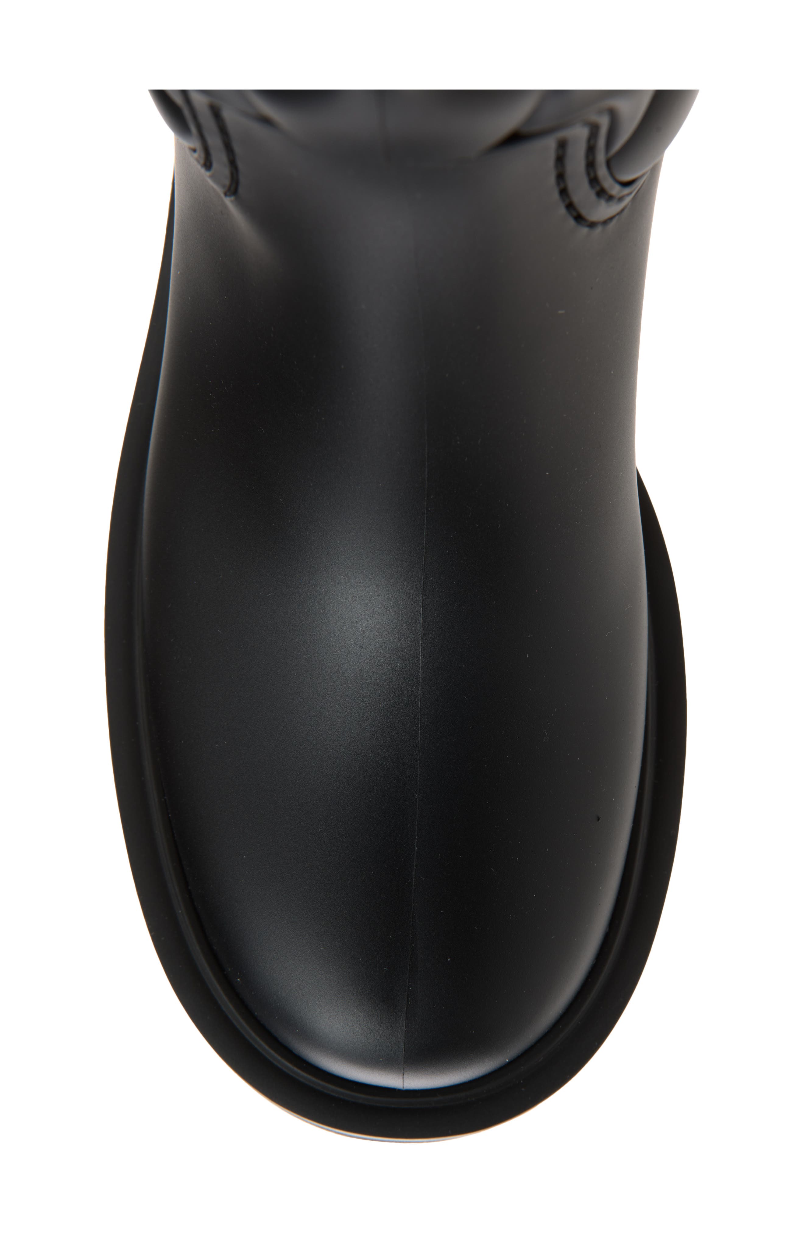 Moncler Kickstream Quilted Rain Boot, Alternate, color, Black