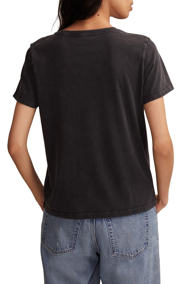 Lucky Brand Grateful Dead Flower Bear Graphic T-Shirt, Alternate, color, Caviar