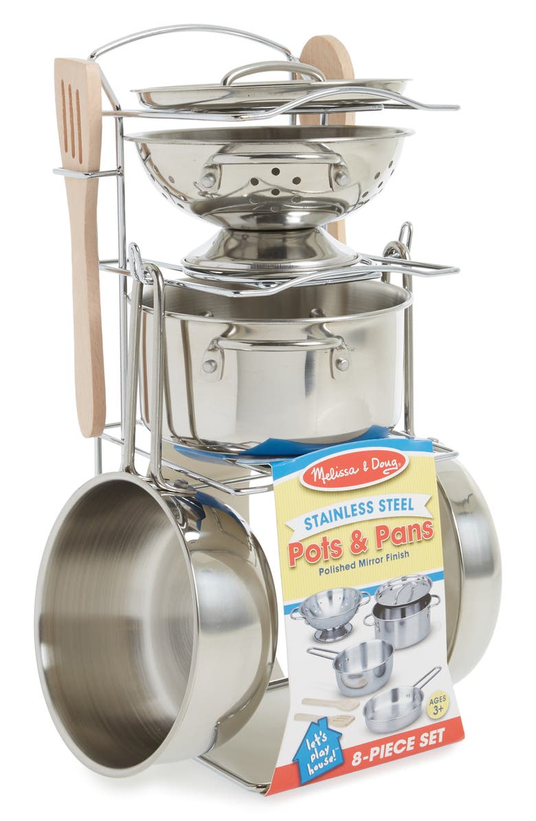 Melissa & Doug Wash & Dry Toy Dish Playset, Main, color, 