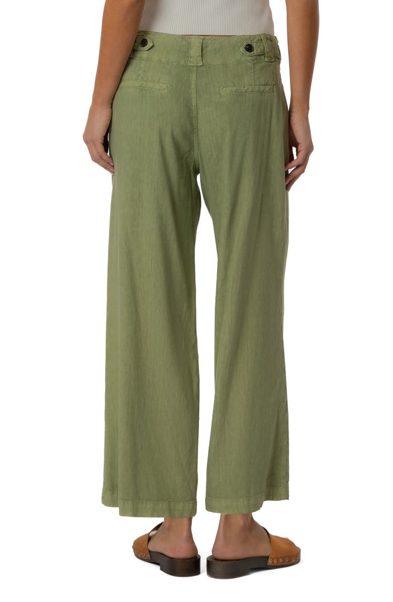 KUT from the Kloth Kate Drawstring Linen Blend Crop Wide Leg Jeans, Alternate, color,