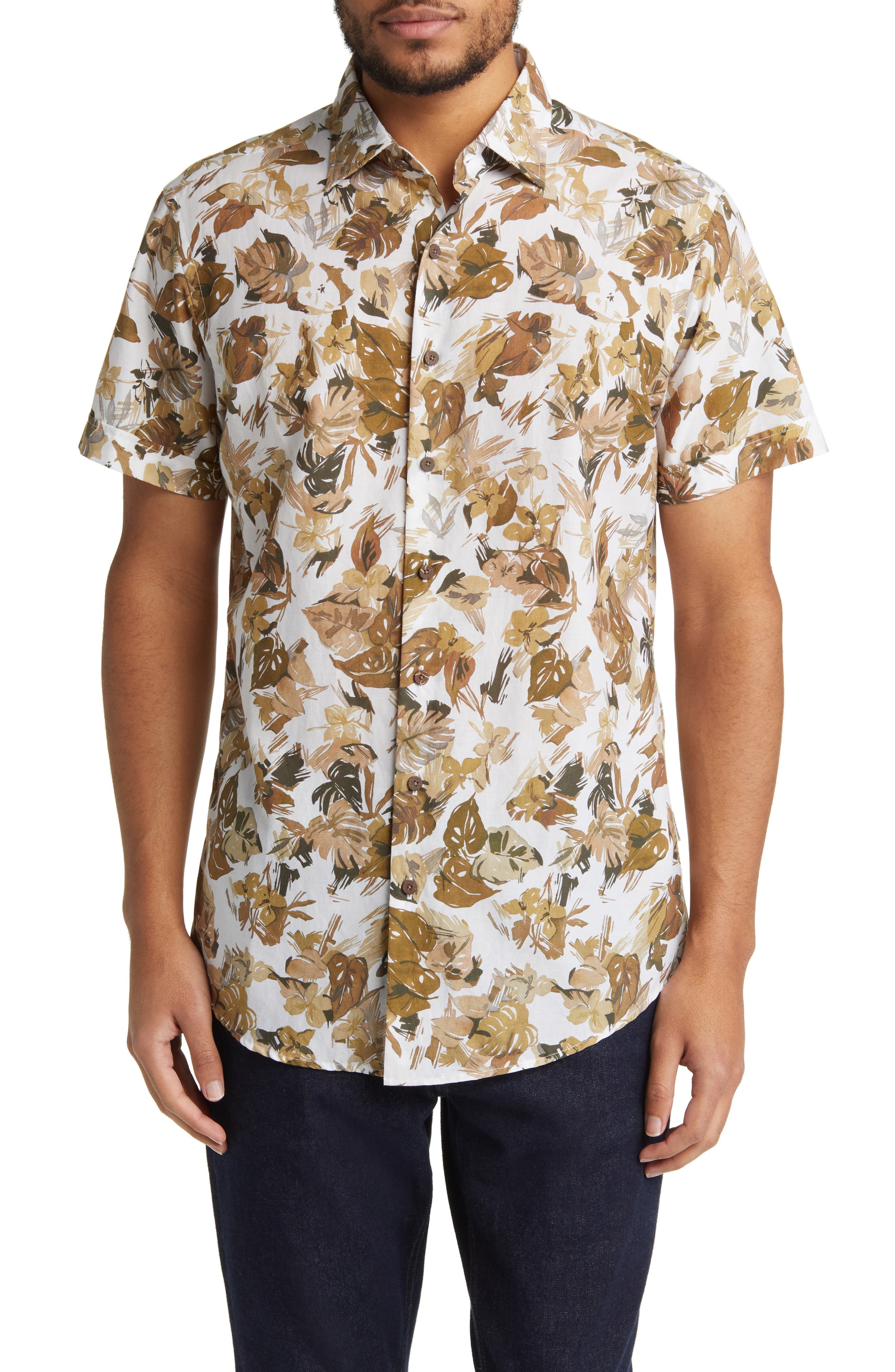 Rodd & Gunn Upper Charlton Floral Short Sleeve Button-Up Shirt