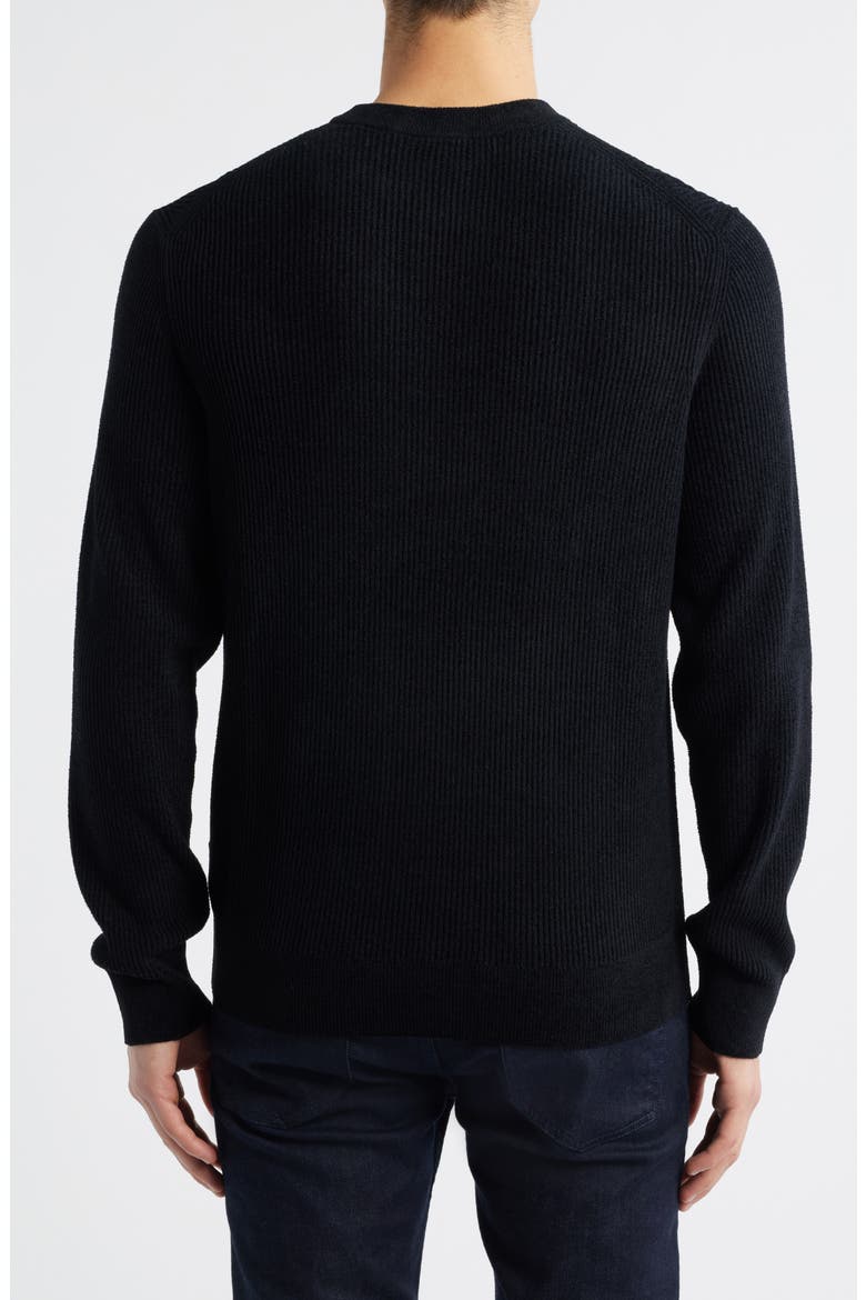Horso Crewneck Sweater, Alternate, color, BLACK