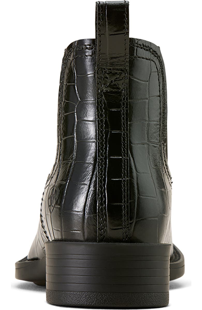 Ariat Booker Wide Square Toe Western Chelsea Boot, Alternate, color, Black