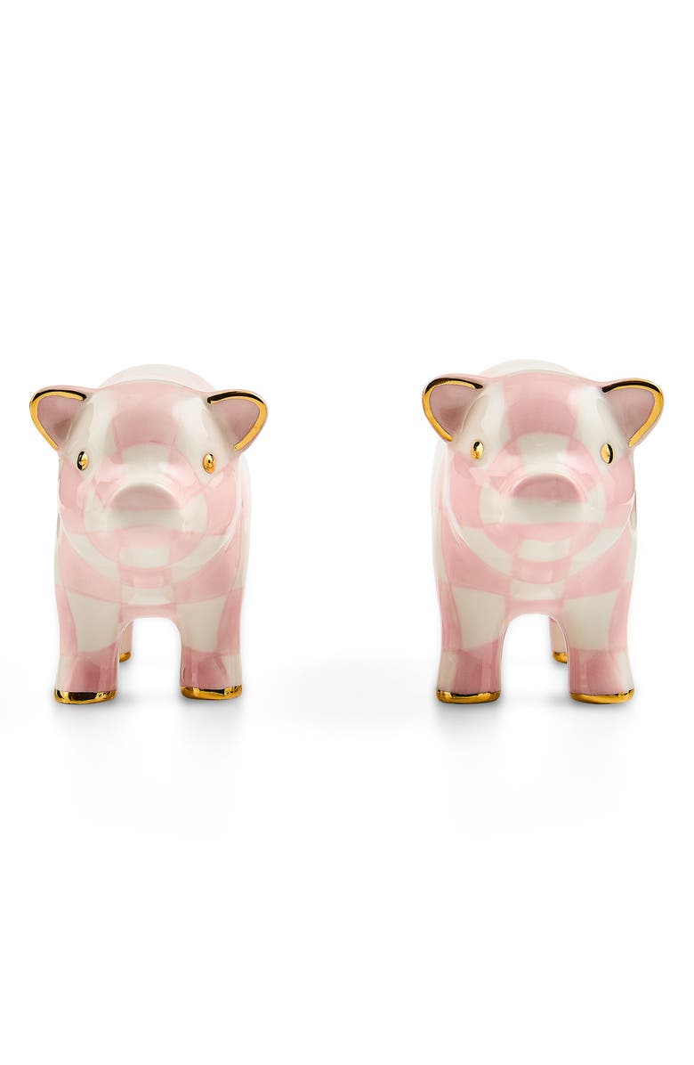MACKENZIE CHILDS Rosy Pig Salt & Pepper Shaker Set, Alternate, color, Rosy