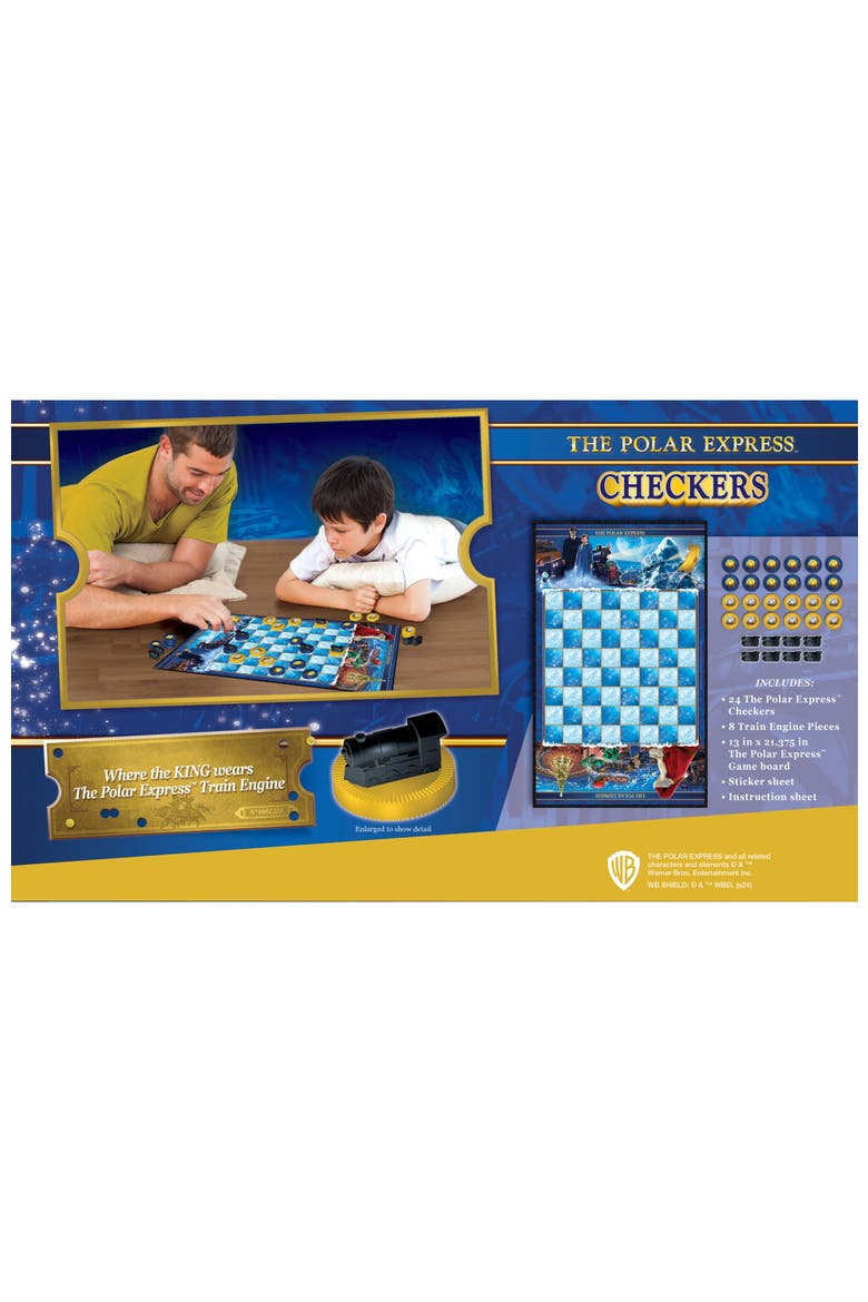 The Polar Express Checkers Board Game, Alternate, color, Multicolor