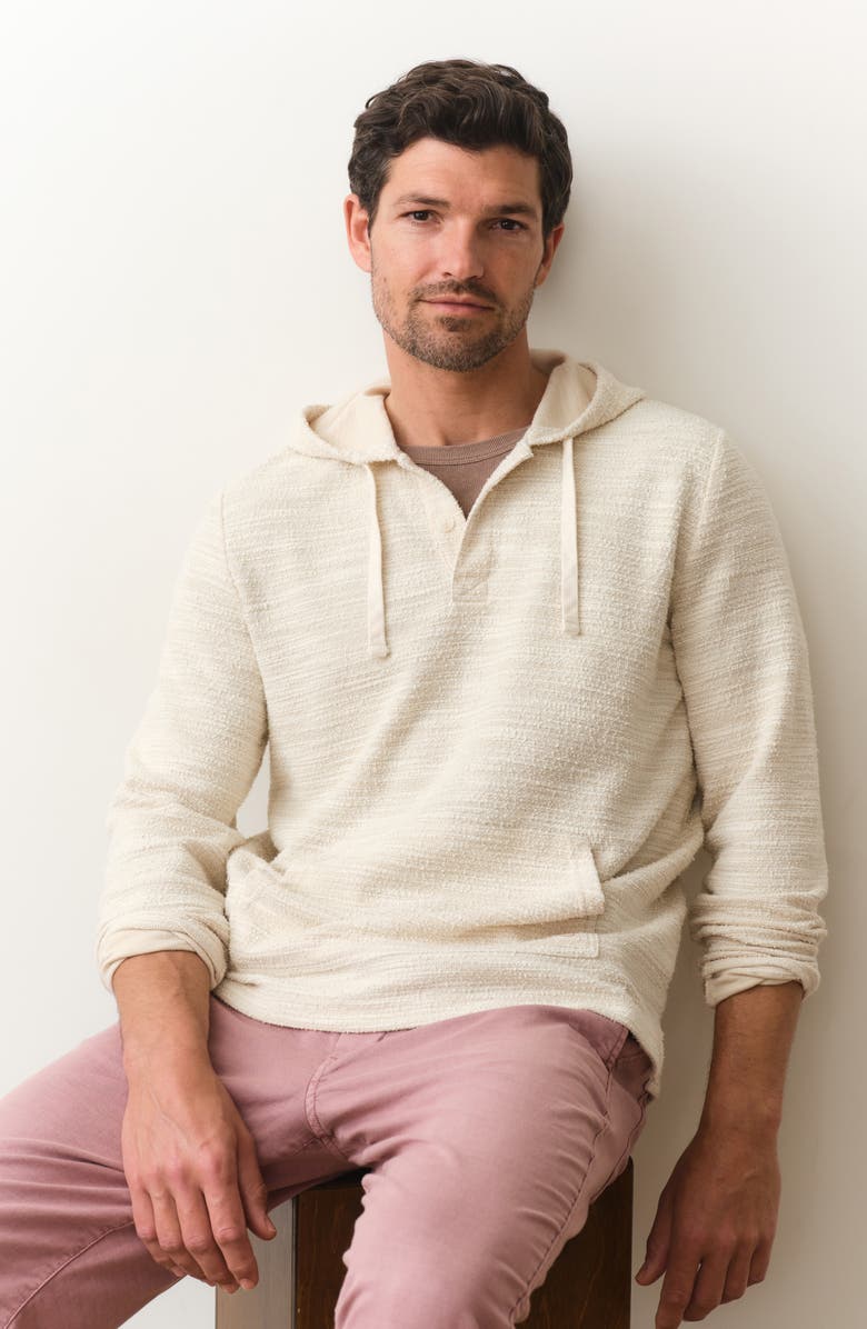Marine Layer <p>Portola Cotton Blend Beach Hoodie</p>, Alternate, color, Sand