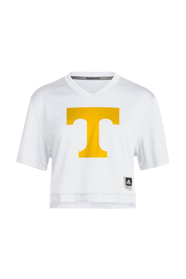 Women's adidas  White Tennessee Volunteers Cropped Fashion Jersey, Alternate, color, White