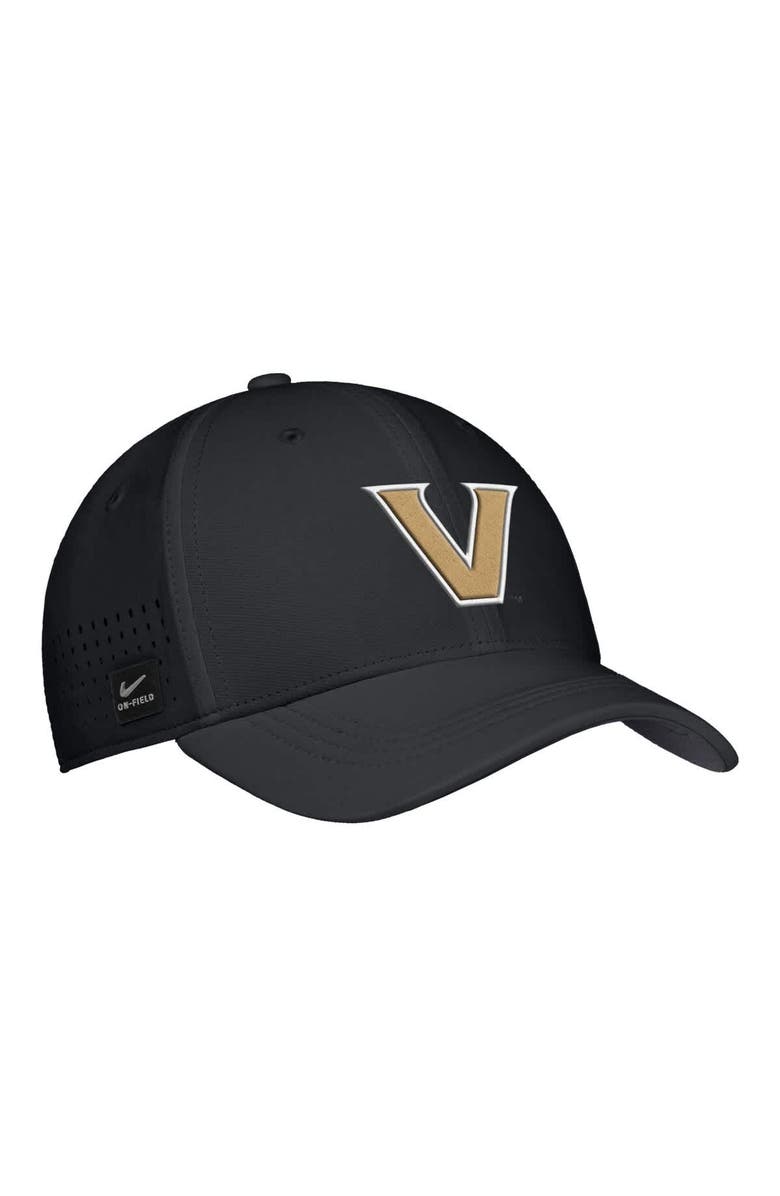 Nike Men's Nike Black Vanderbilt Commodores 2025 On-Field Performance Flex Hat, Main, color, 