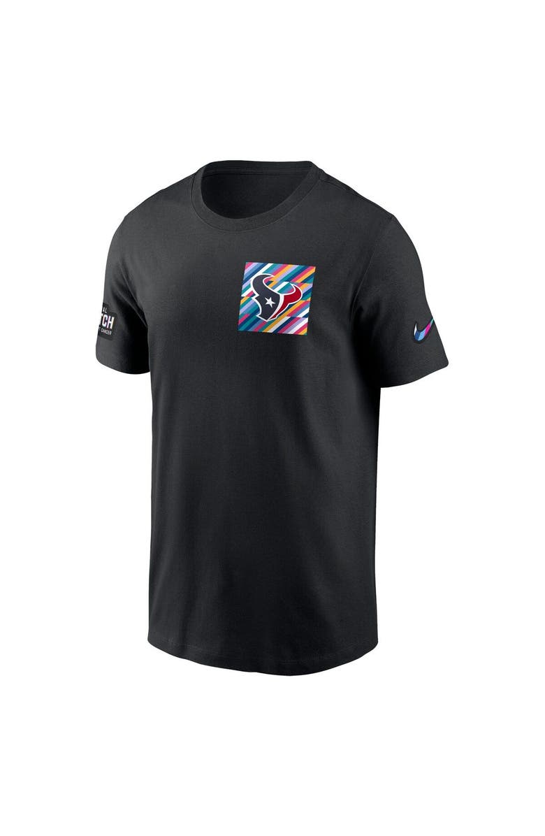 Nike Men's Nike Black Houston Texans Crucial Catch Sideline Tri-Blend T-Shirt, Alternate, color, Black