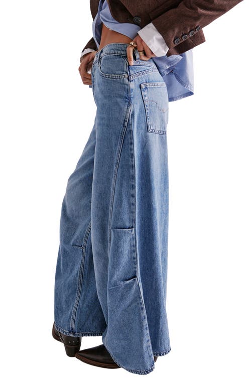 Free People Westward Demi Barrel Leg Jeans In Who Is She