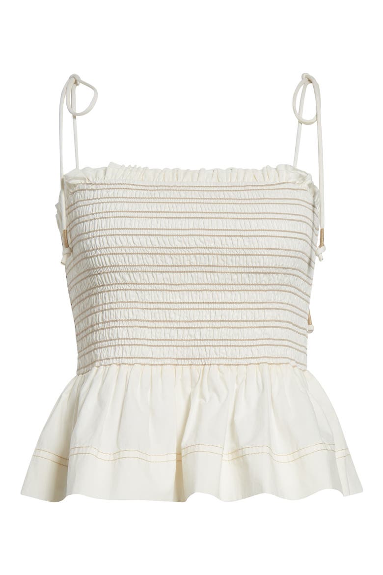Ophelia Smock Cotton Top, Alternate, color, DOVE