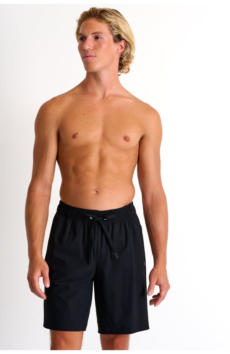 SHAN Long fit stretch swim trunks, Main, color, 