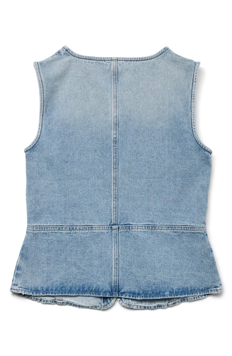 VERO MODA Vmsiola Denim Vest, Alternate, color, Light Blue Denim