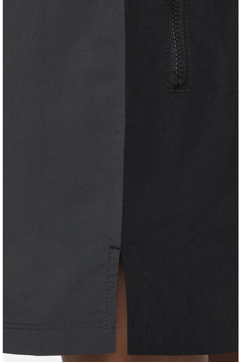 Kids' Amplify Nylon Athletic Shorts, Alternate, color, BLACK/ DARK SMOKE GREY/ WHITE