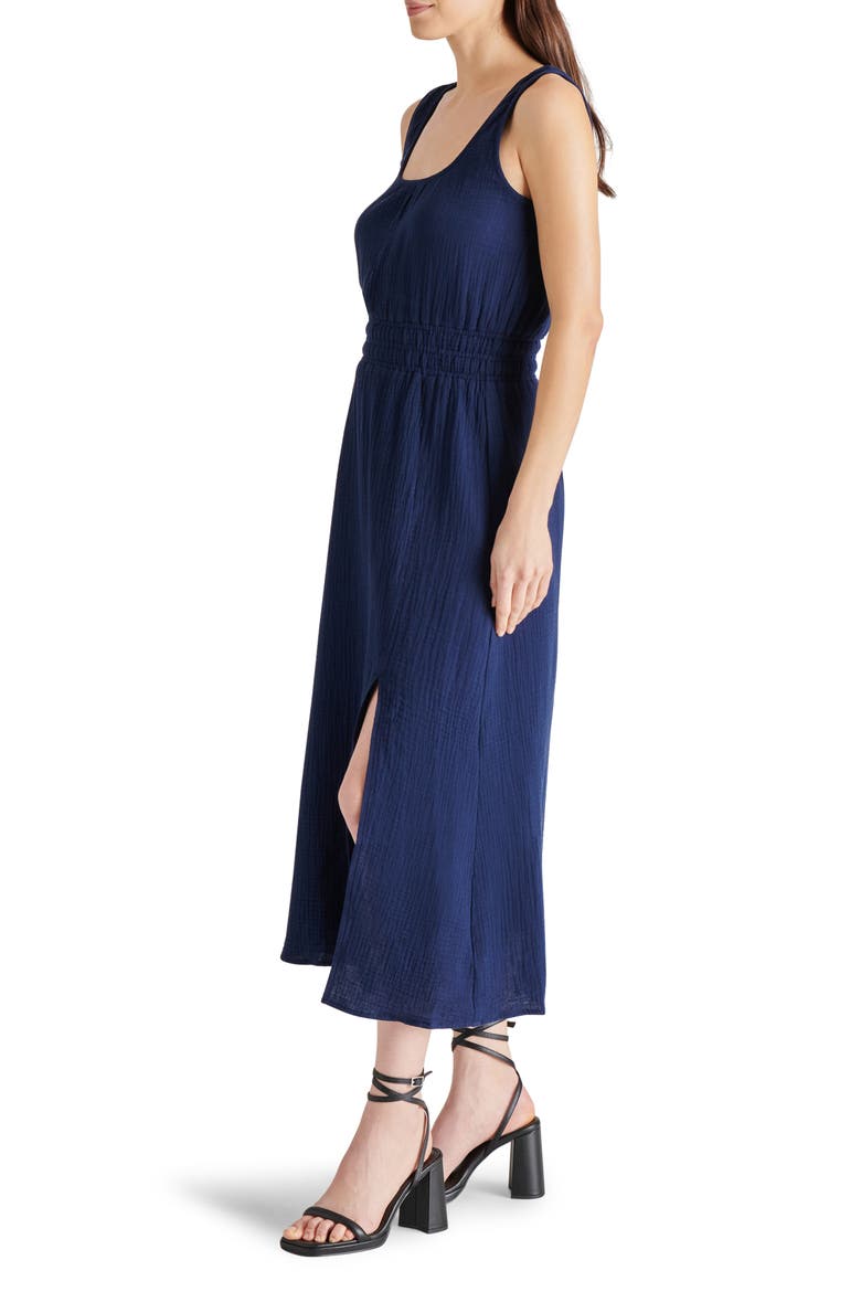 Makena Cotton Gauze Maxi Dress, Alternate, color, NAVY