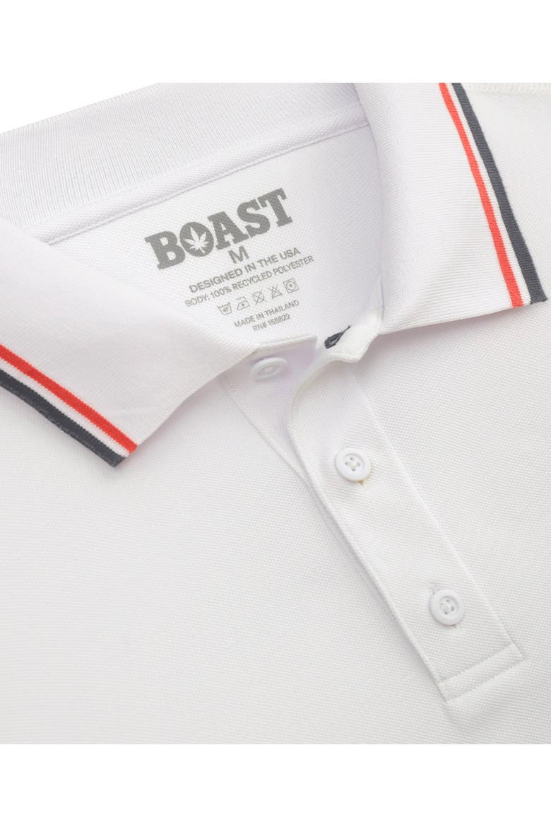Tipped Match Polo 2.0, Alternate, color, White Red Navy