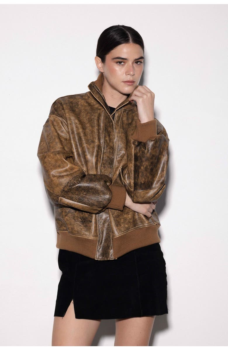Babila - Slow Fashion Natura Vintage Leather Jacket, Alternate, color, Vintage