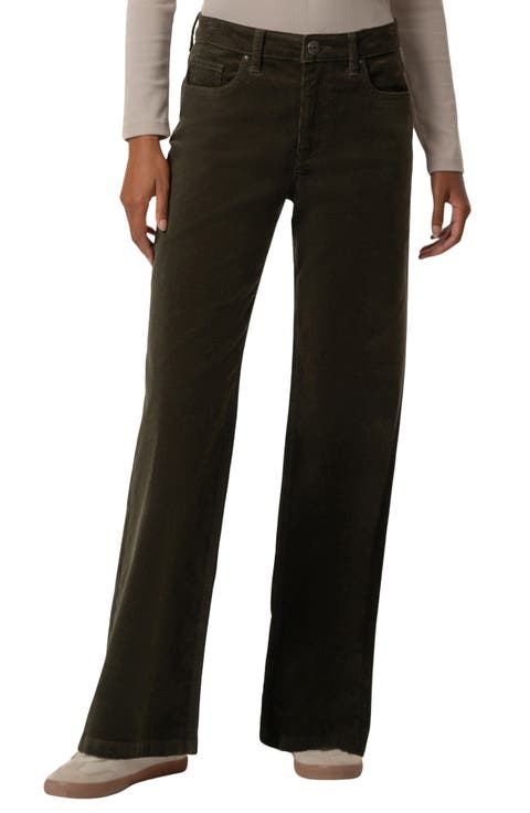 Jean High Rise Wide Leg Corduroy Pants