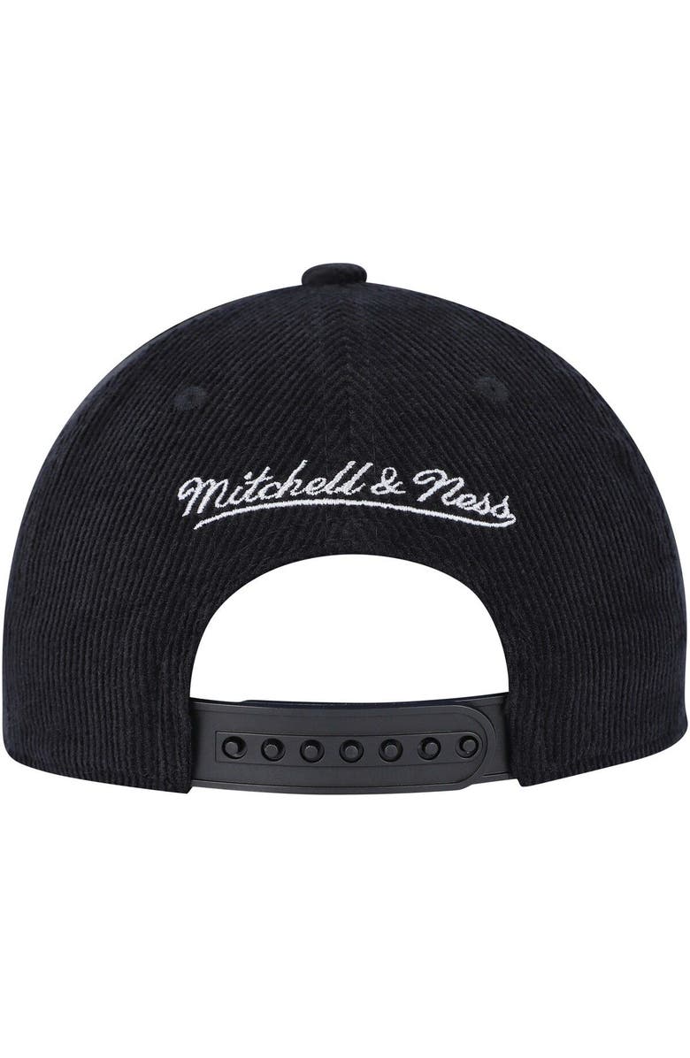 Mitchell & Ness Youth Mitchell & Ness Black Georgetown Hoyas Corduroy Script Snapback Hat, Alternate, color,