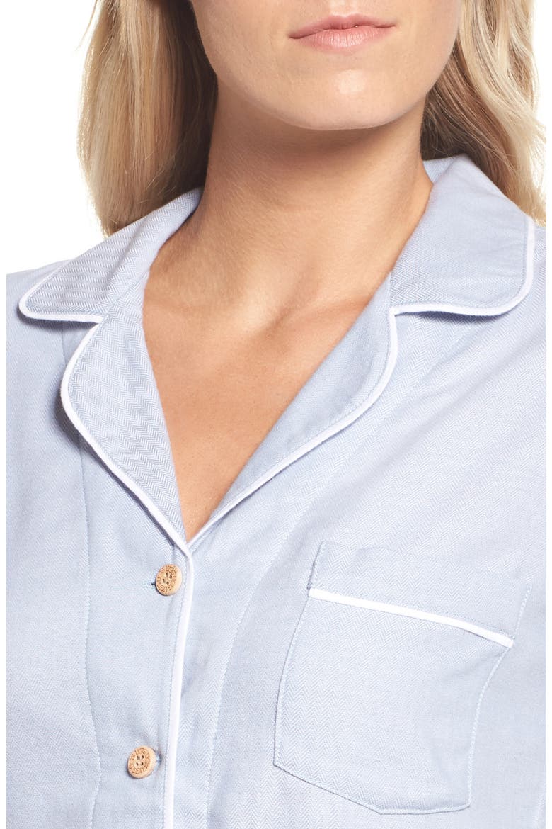 Raven Herringbone Pajamas, Alternate, color, OCEAN MIST
