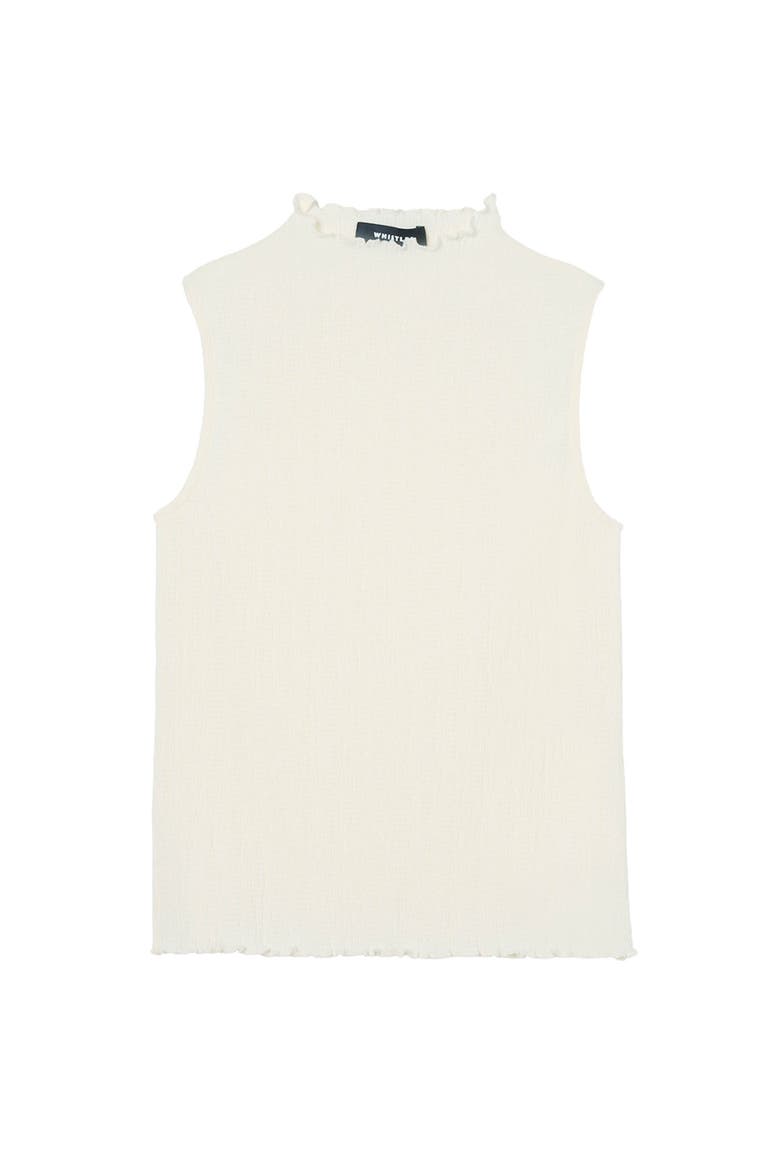 Textured Sleeveless Top, Alternate, color, Ivory