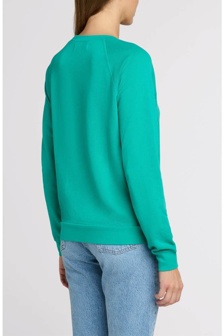 The Raglan Sweatshirt, Alternate, color, Peacock