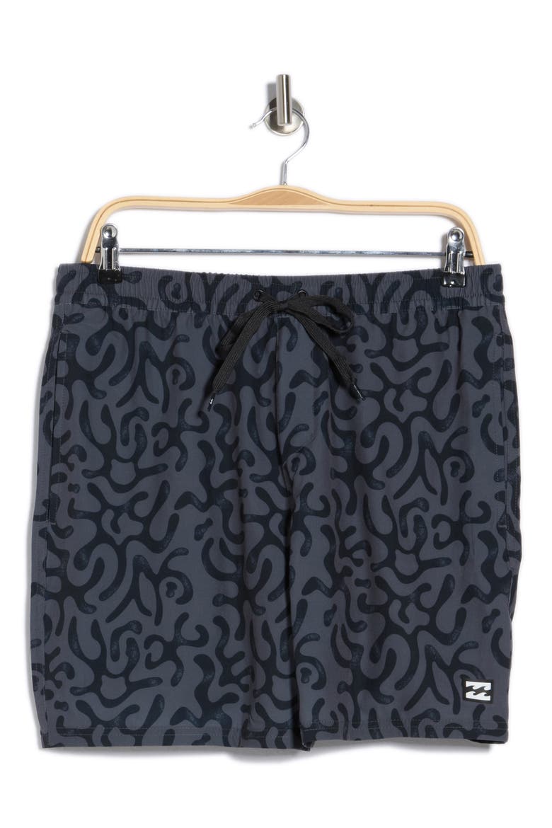 Grom Volley Swim Trunks, Alternate, color, RAVEN