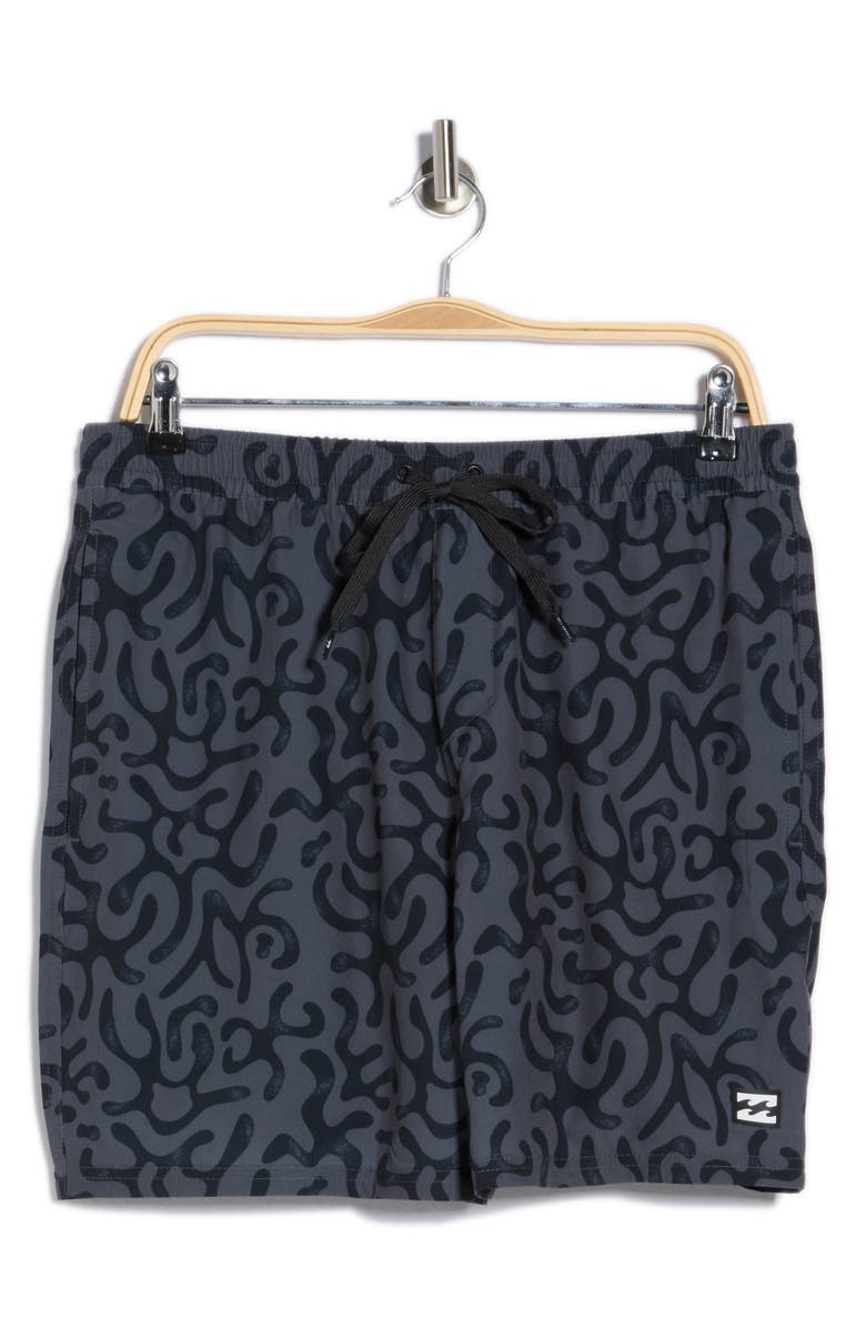 Billabong Grom Volley Swim Trunks, Alternate, color, Raven