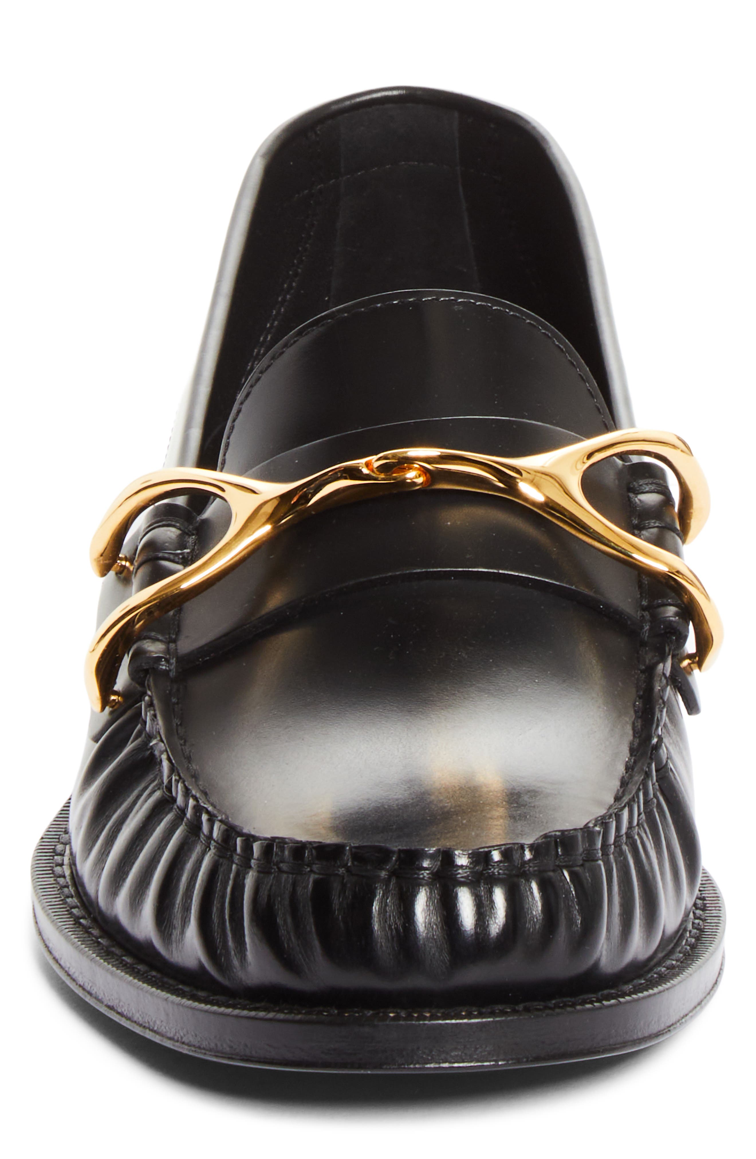 McQueen Wishbone Loafer, Alternate, color, Black