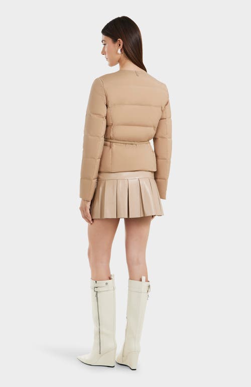 Rudsak Quilted Light Down Jacket In Almond